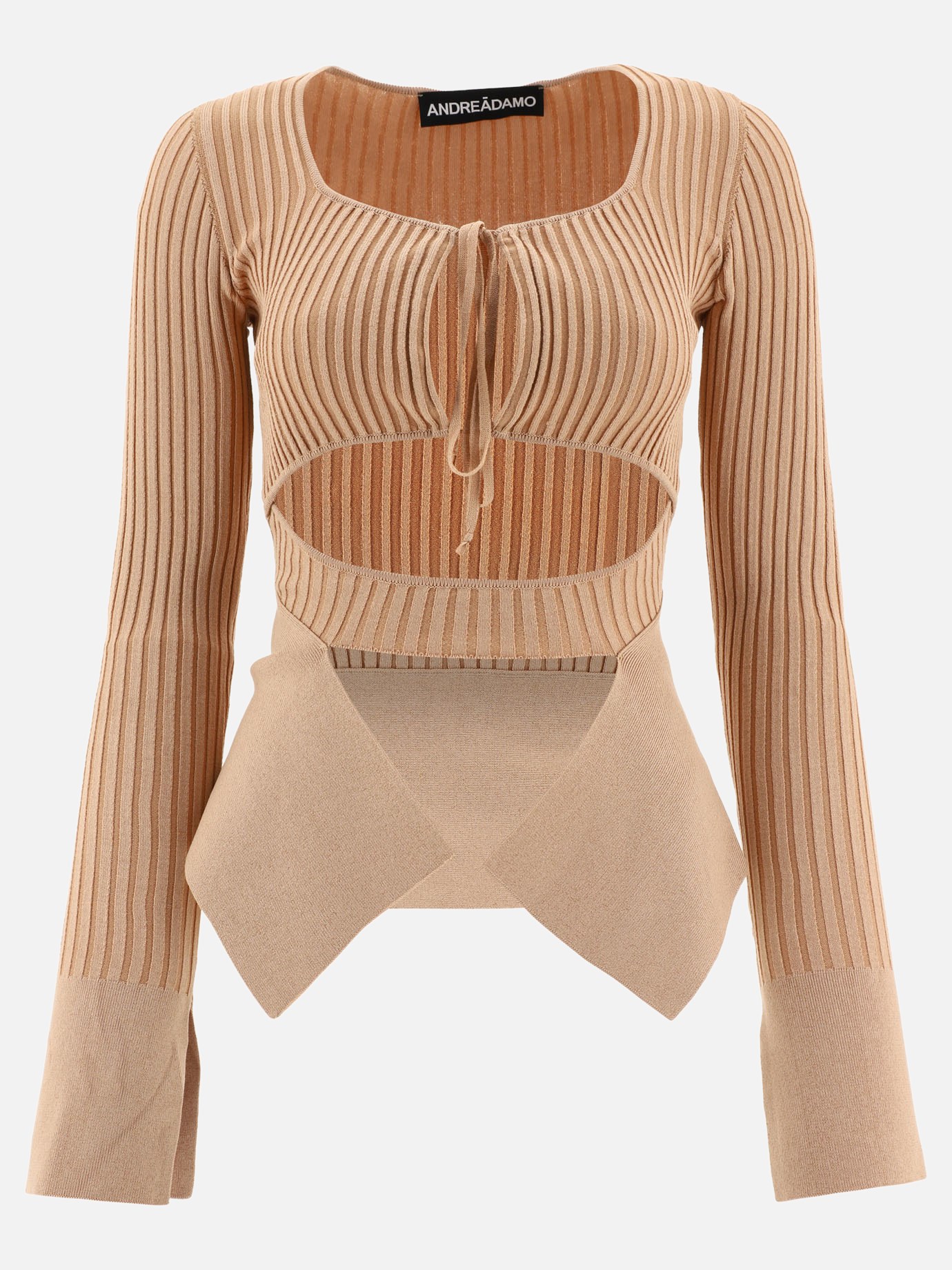 Top a costine con cut-out