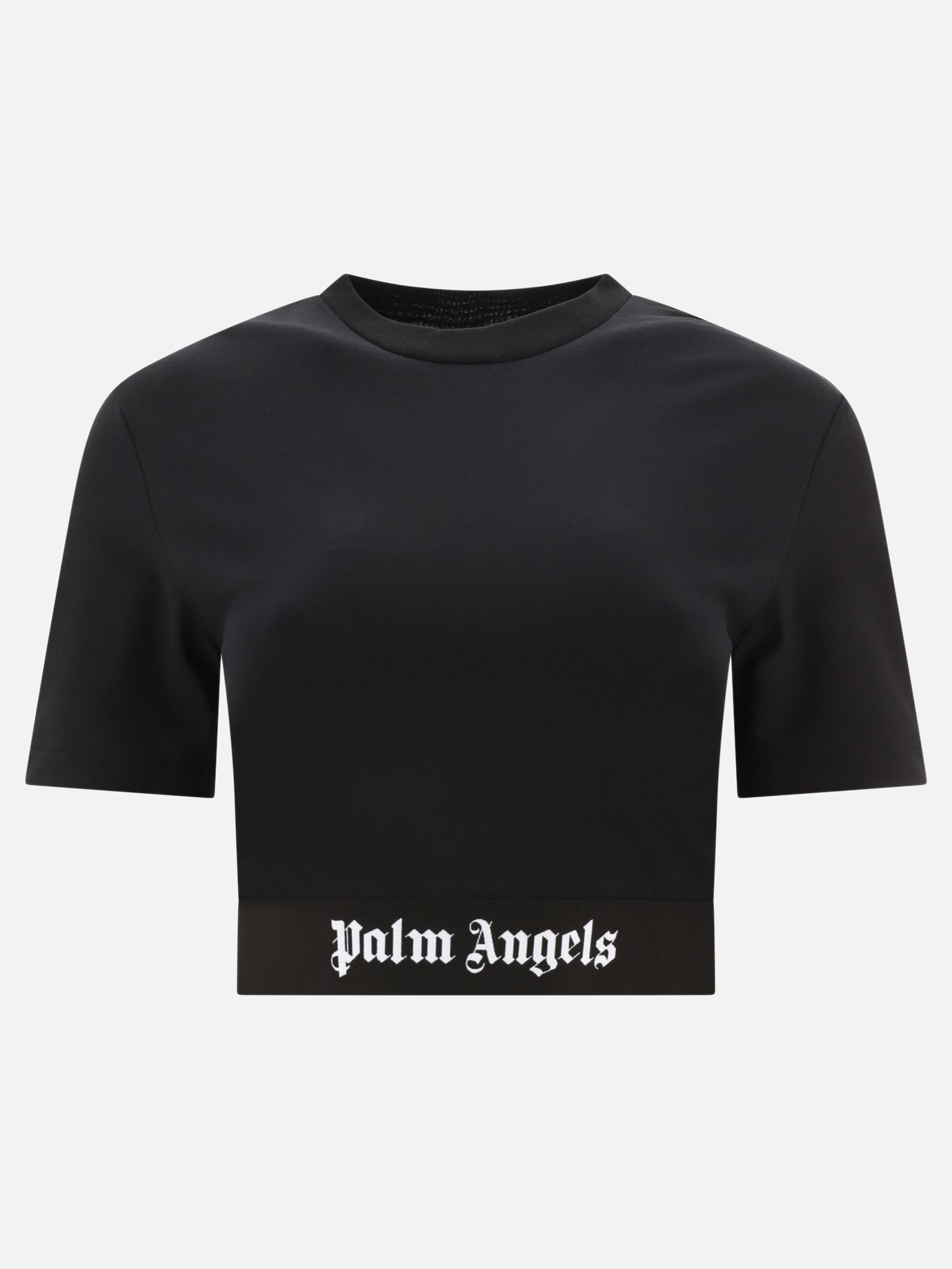  Logo Tape  cropped t-shirtby Palm Angels - 5