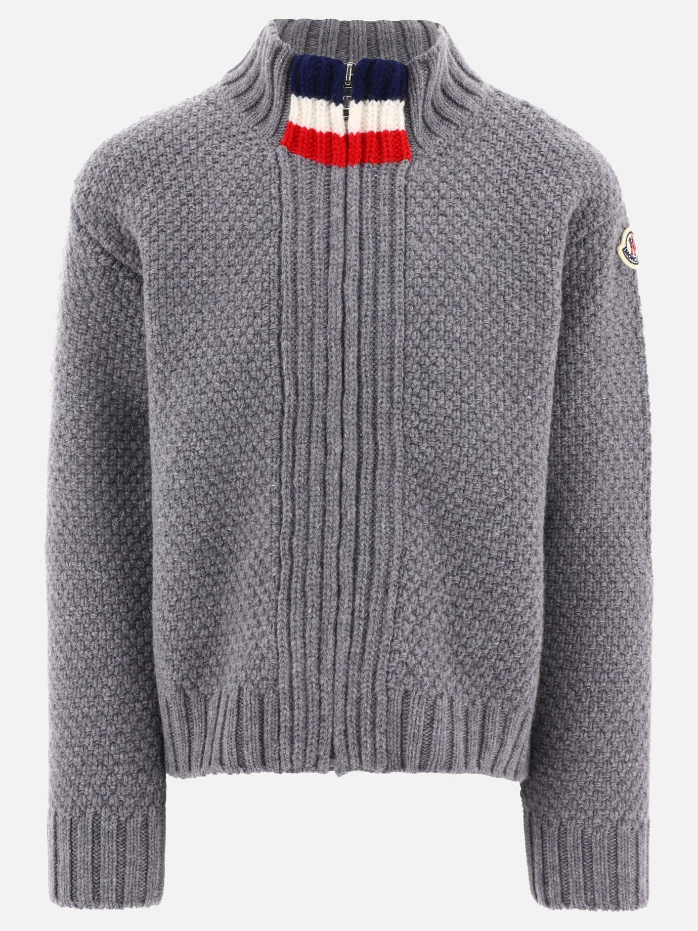  Tricolor  full-zip sweaterby Moncler Enfant - 1