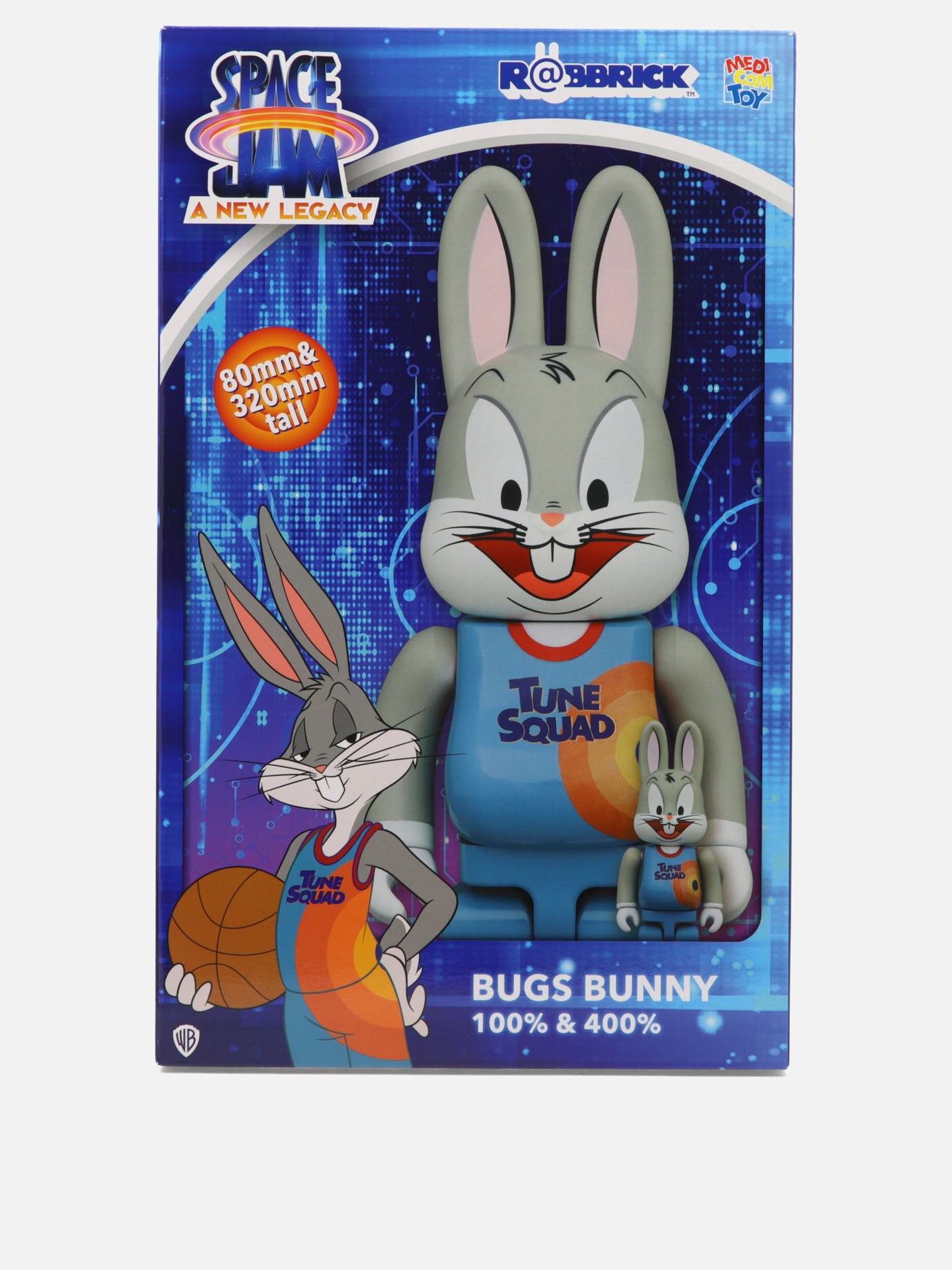 Be@rbrick x Space Jam Bugs Bunny 100% e 400% toyby Medicom Toy - 2
