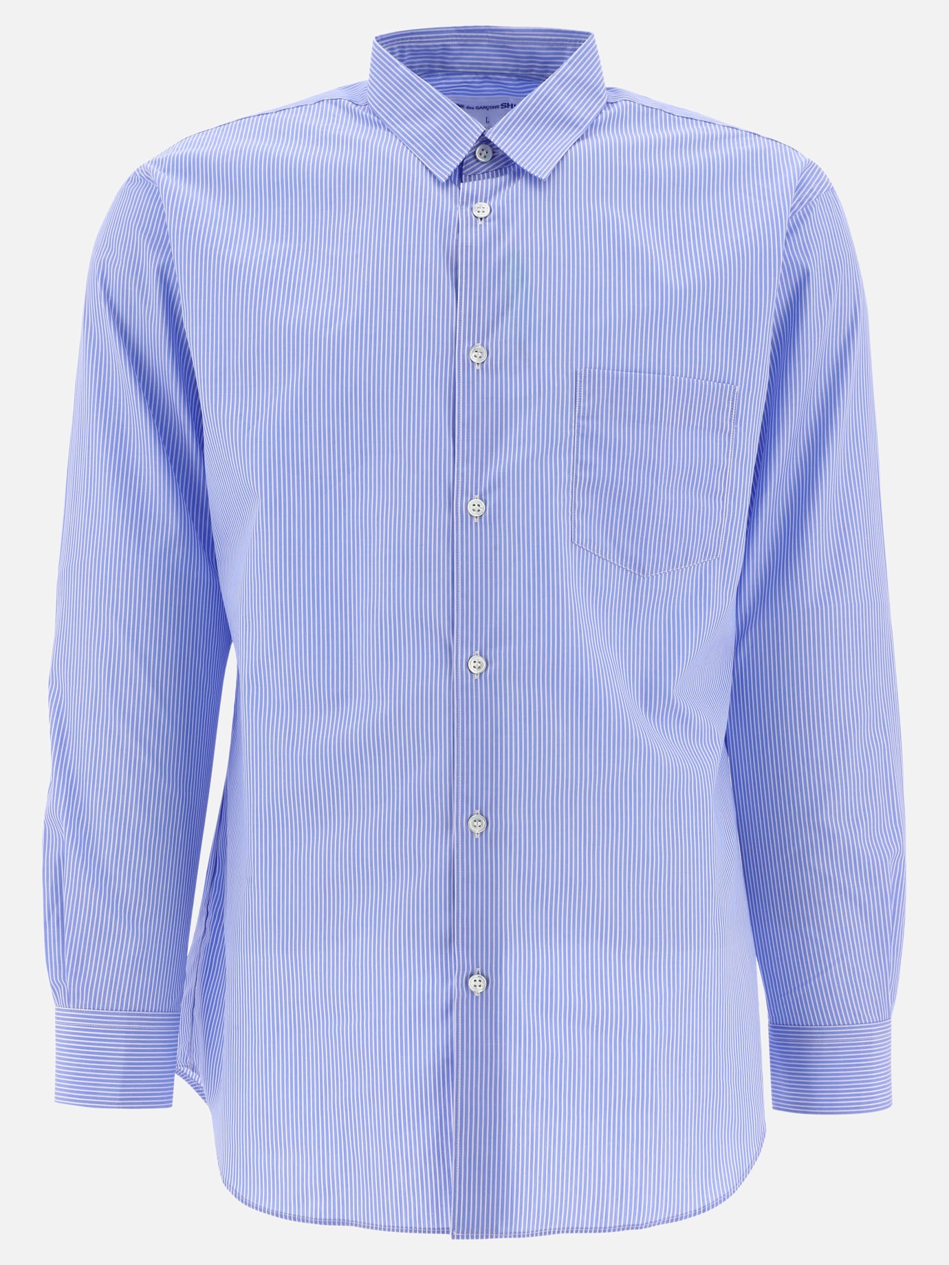 Striped shirt with breast pocket