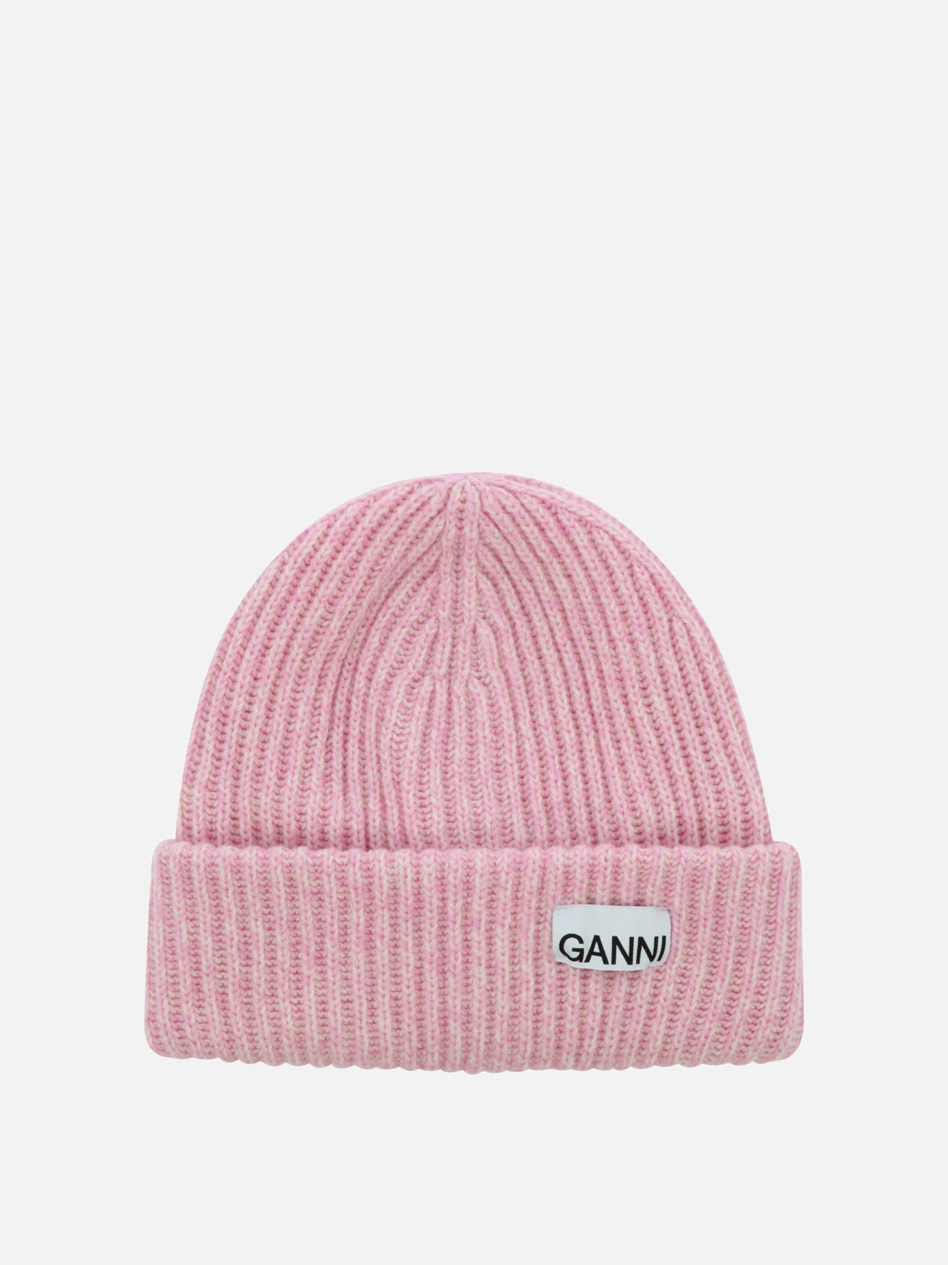 Ribbed hat with patchby Ganni - 0