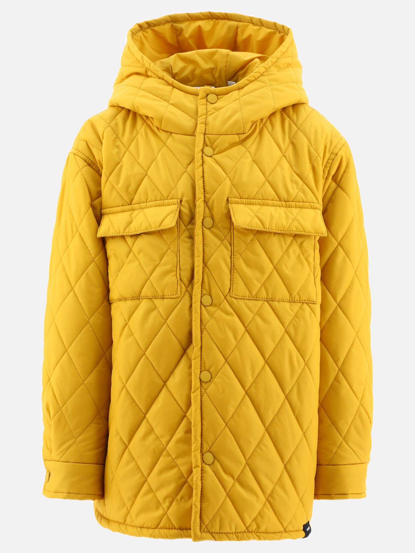 Quilted down jacket with breast pockets