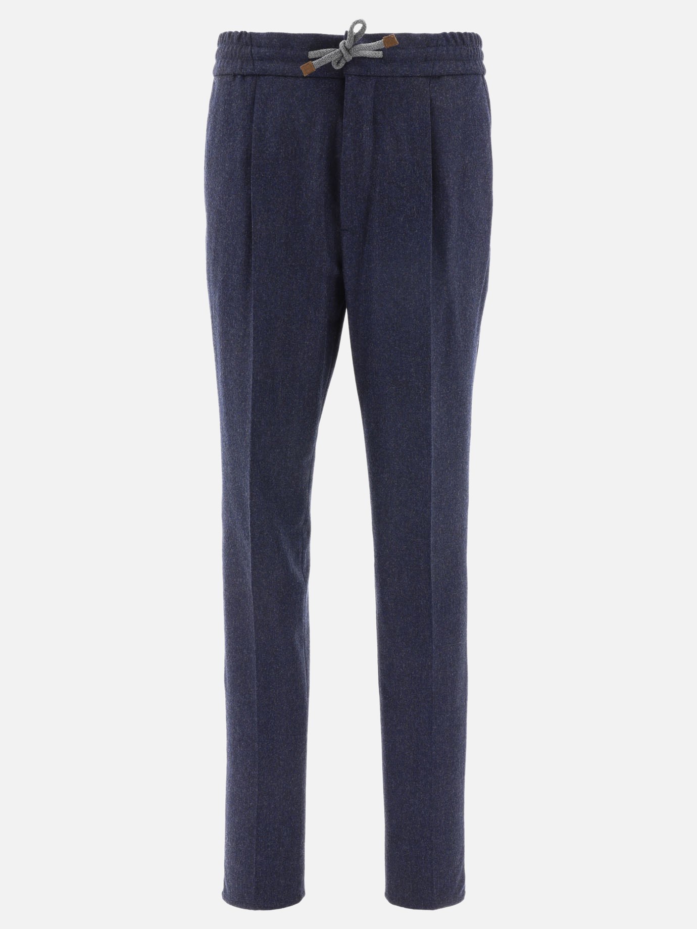 Tailored trousers with drawstrings