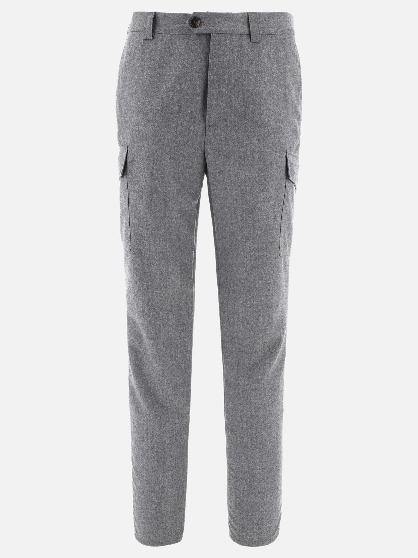 Tailored trousers with cargo pockets
