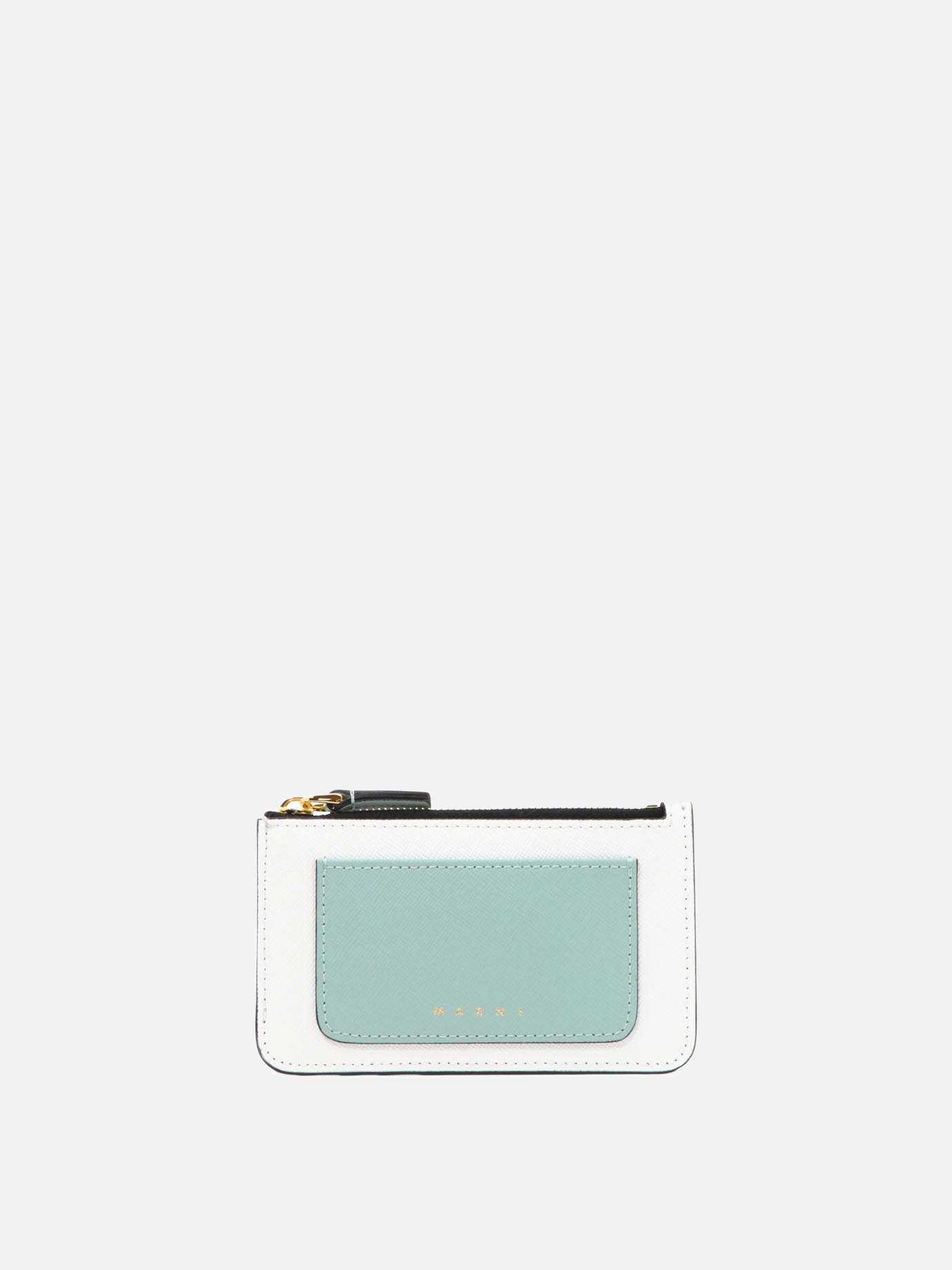 Two-tone card holder with zip