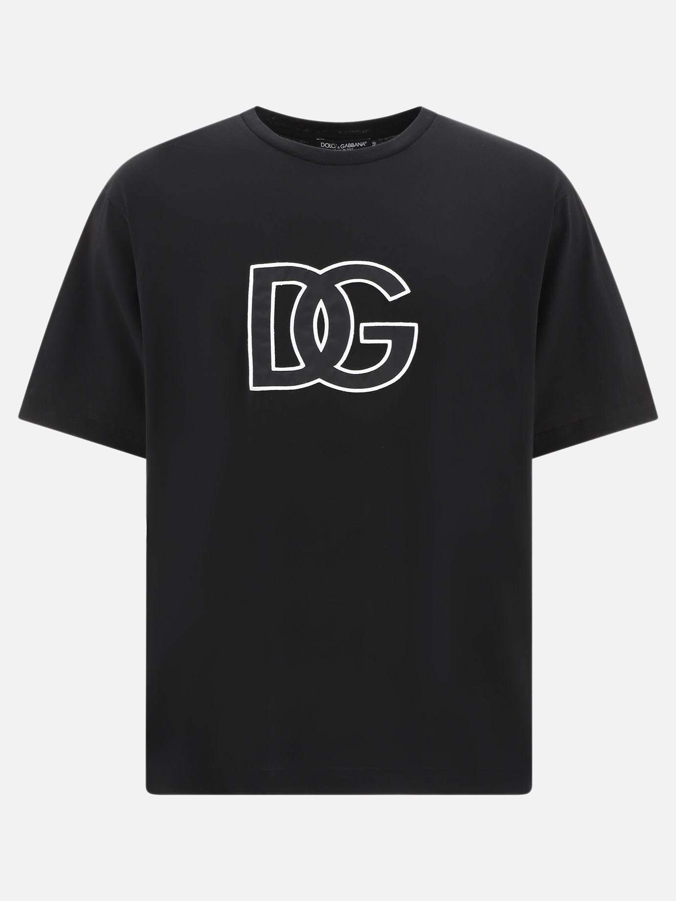 T-shirt con patch  DG  by Dolce & Gabbana