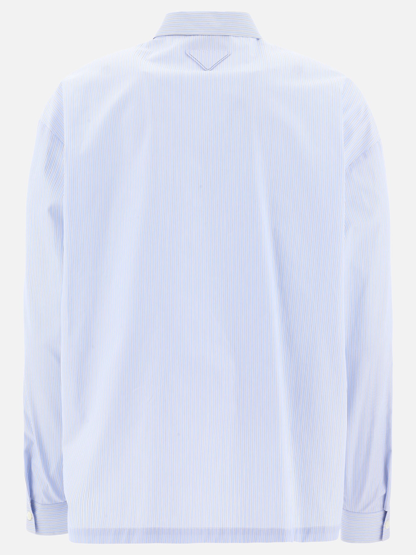 Camicia a righe con taschino by Prada