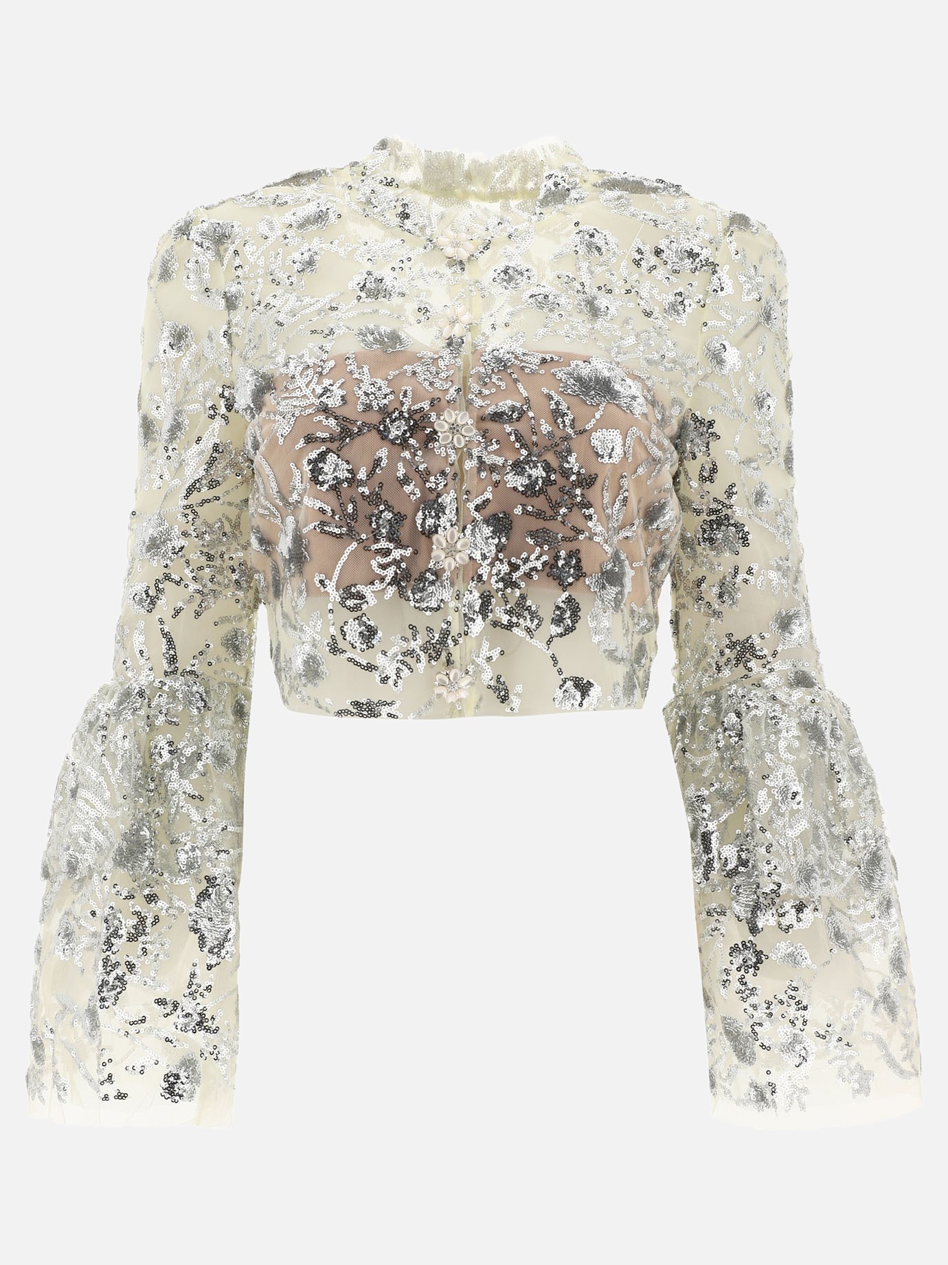 Top with sequins embroidery