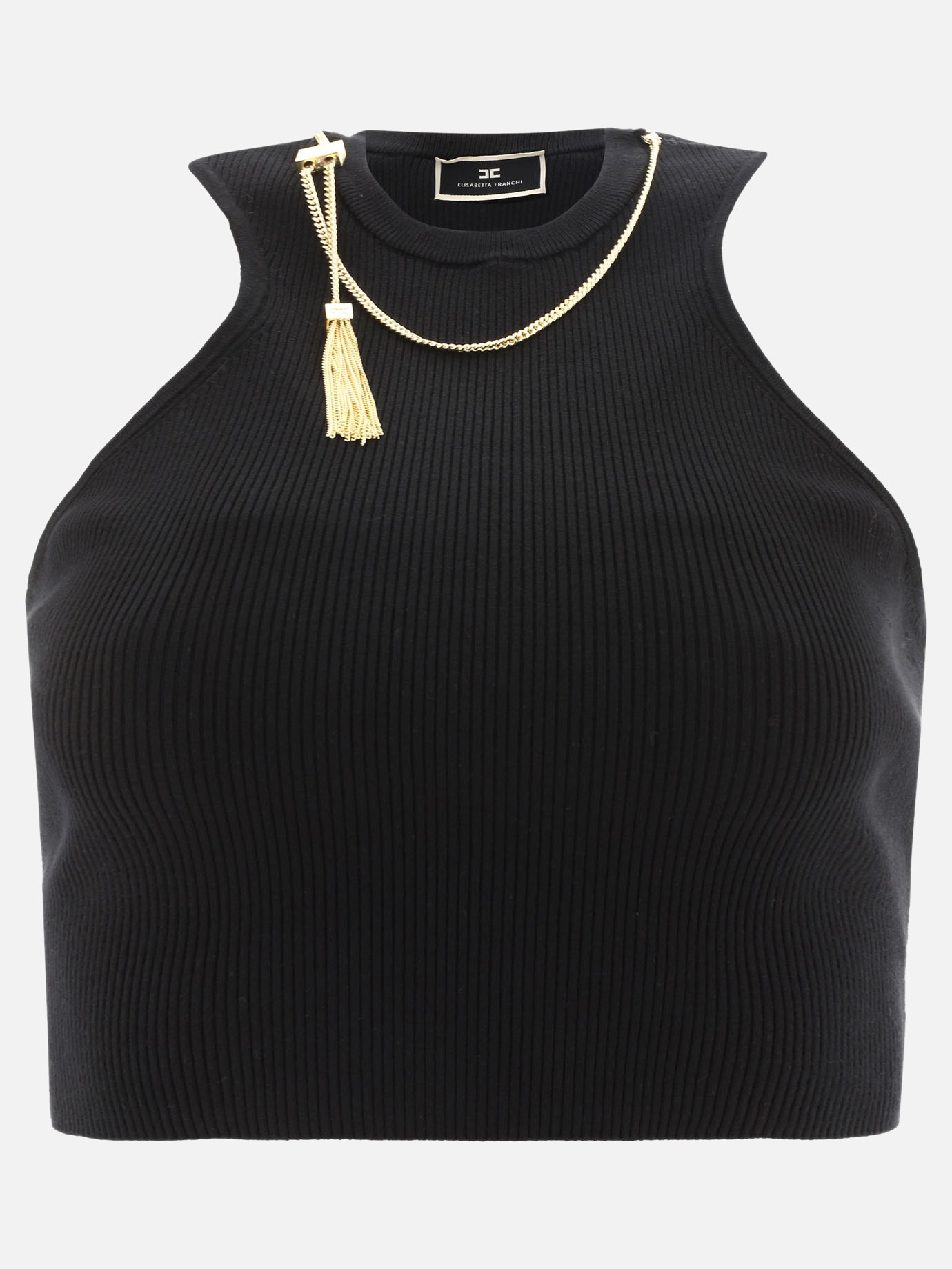 Tank top with neck charm