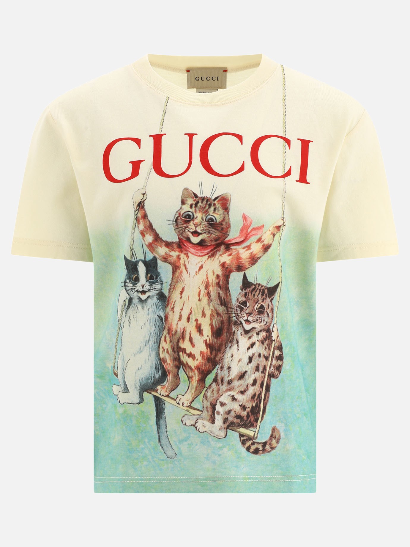 T-shirt with printed cats