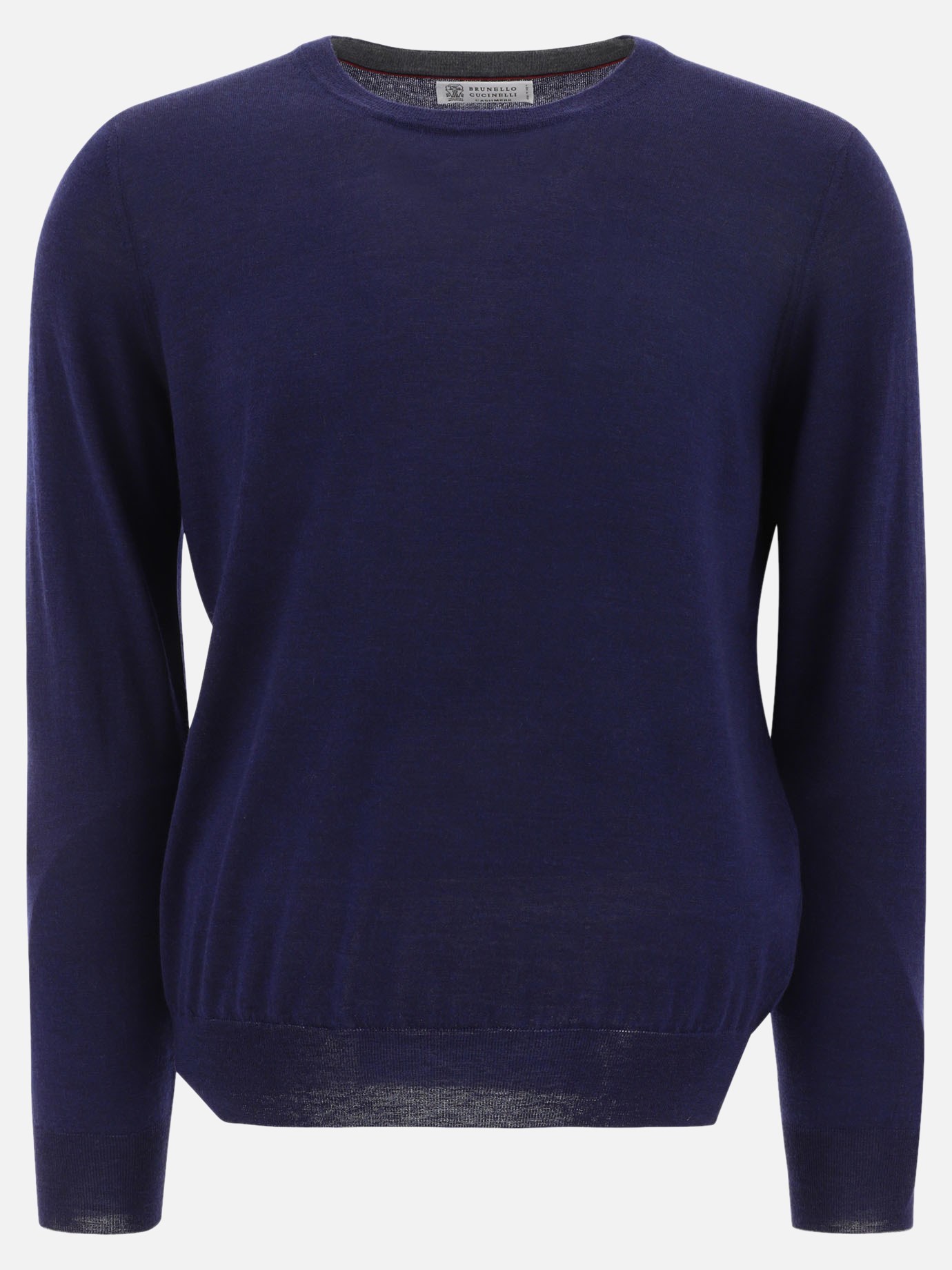 Sweater with ribbed hem and cuffs