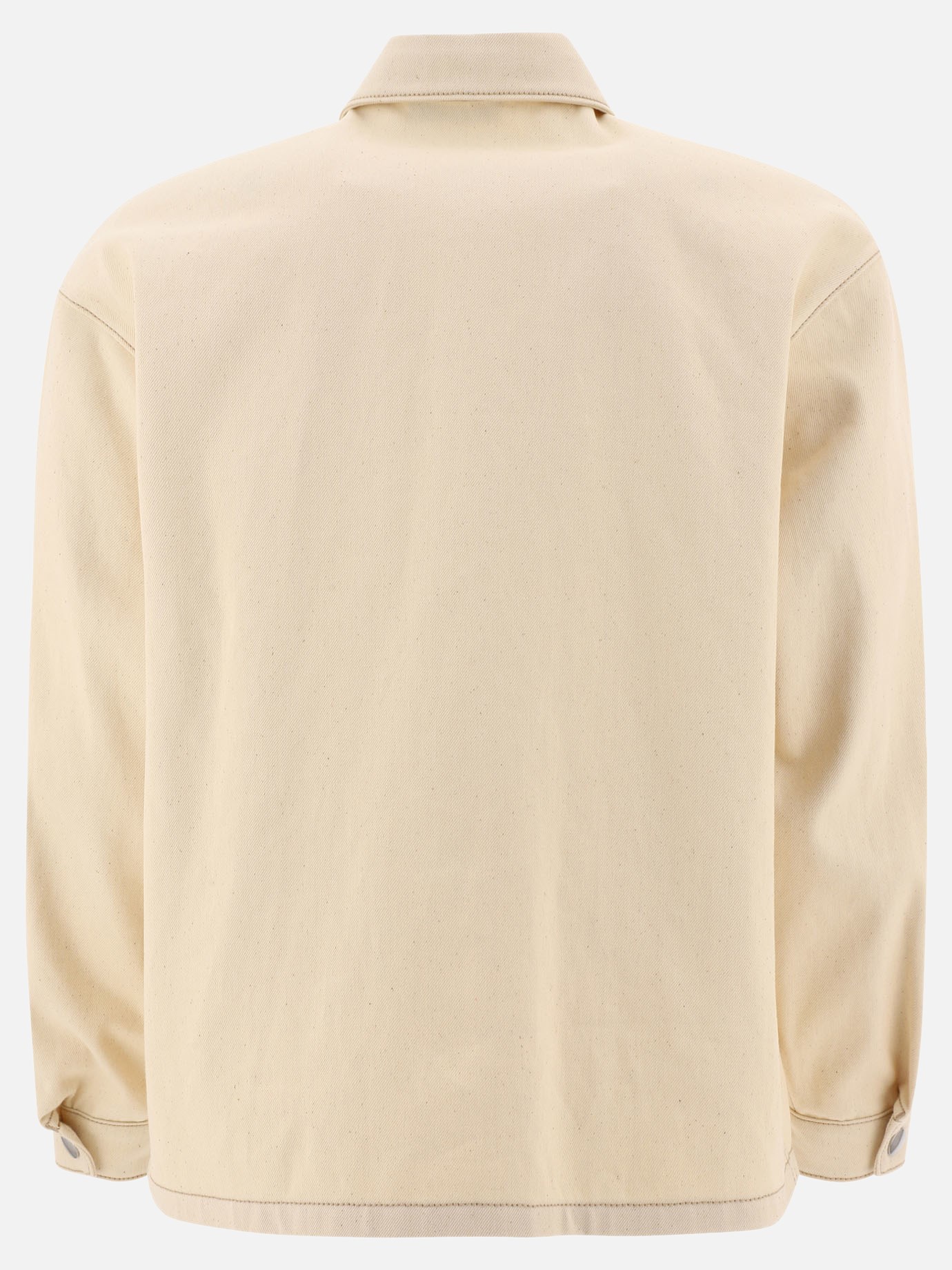 Overshirt con placchetta by Prada