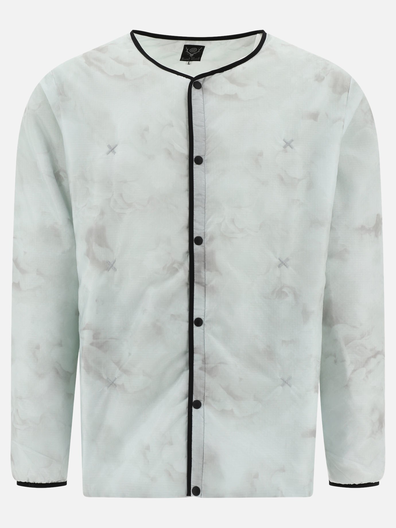 Windbreaker jacket with contrasting profiles