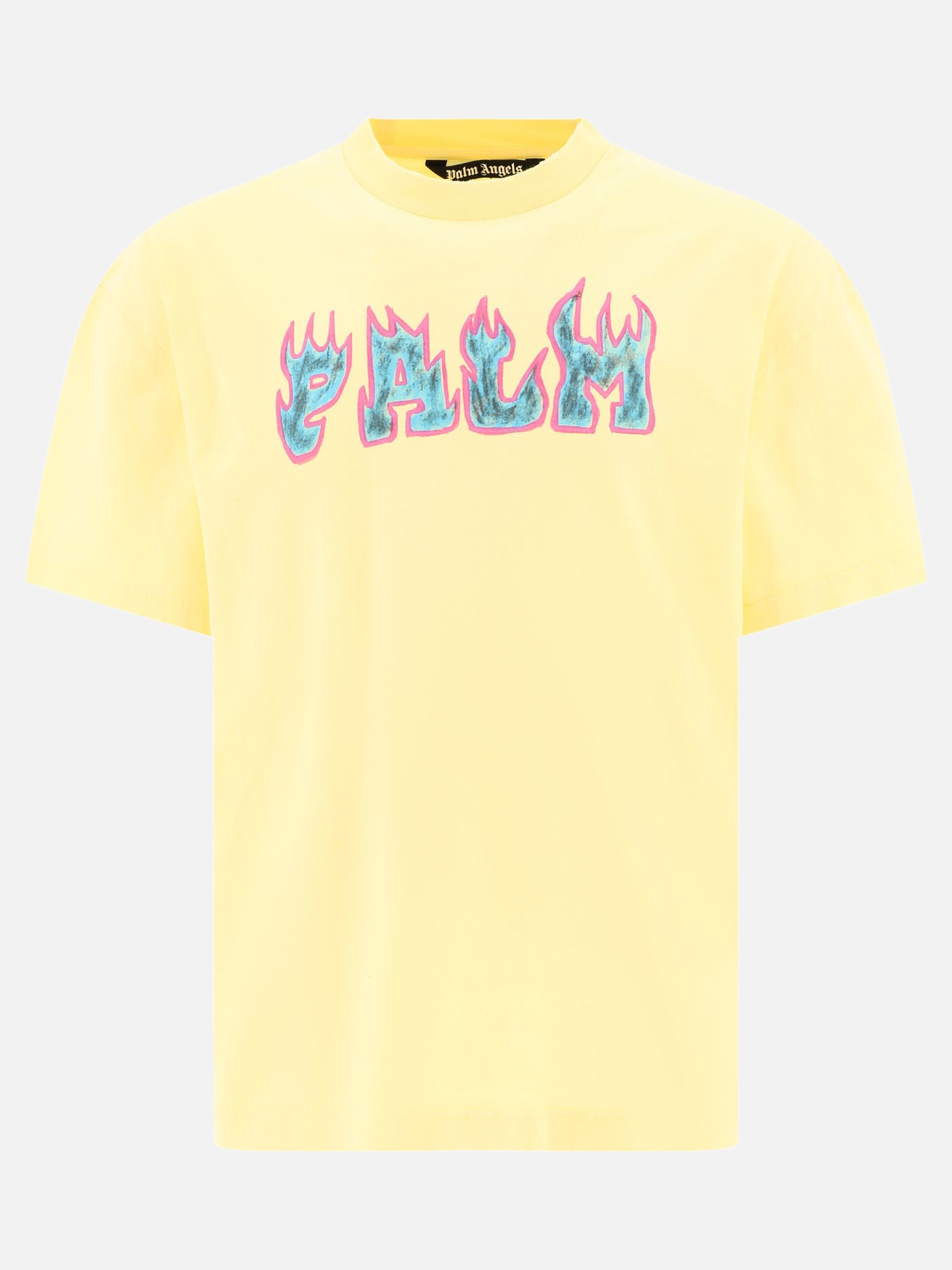 T-shirt  Logo Flames by Palm Angels - 1